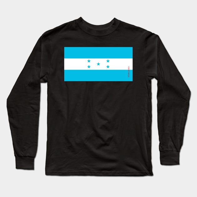 HONDURAS FLAG Long Sleeve T-Shirt by yagami41